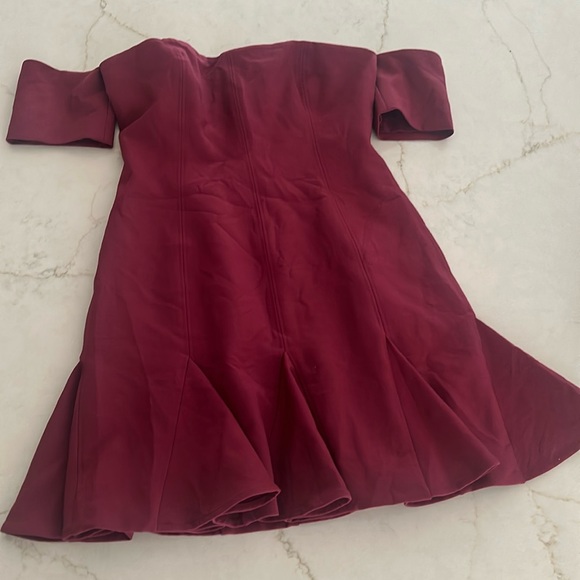 Off the Shoulder Cinq a Sept Mini Dress - Picture 3 of 8